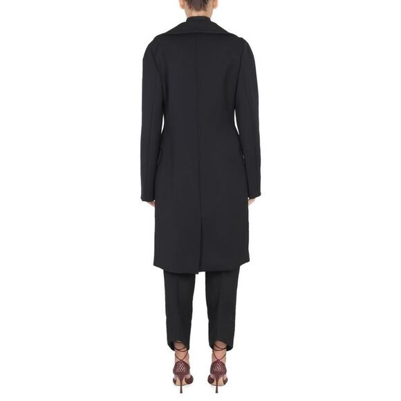 BOTTEGA VENETA Double-Breasted Wool Coat Women BLACK Coats & Jackets - Picture 3 of 4